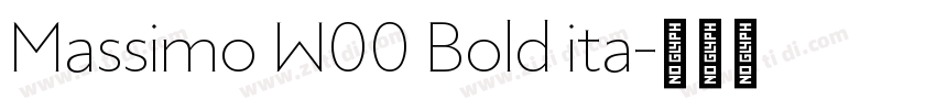 Massimo W00 Bold ita字体转换